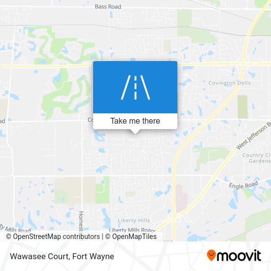 Mapa de Wawasee Court