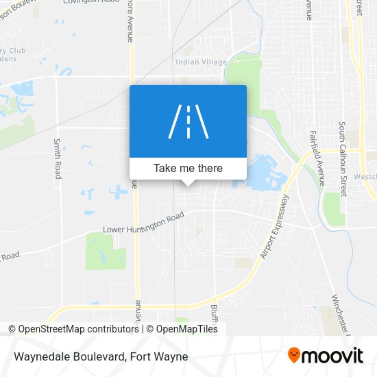 Waynedale Boulevard map