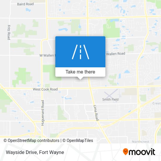 Mapa de Wayside Drive