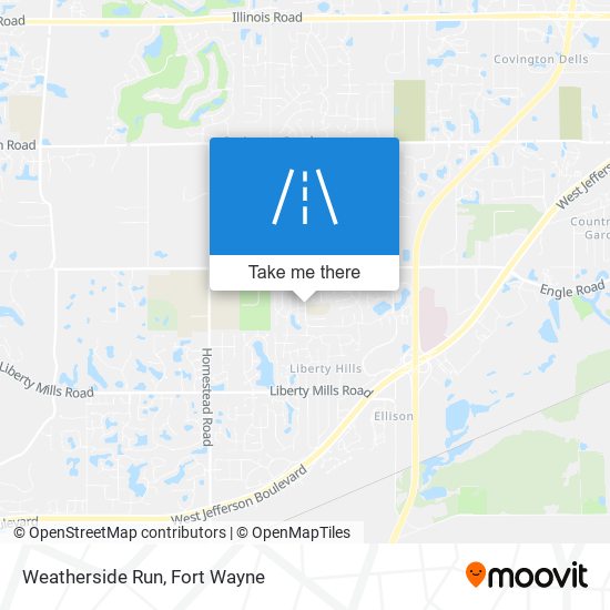 Weatherside Run map