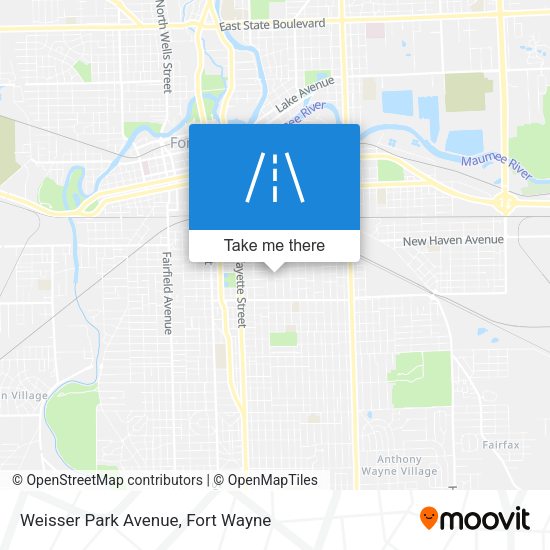 Weisser Park Avenue map