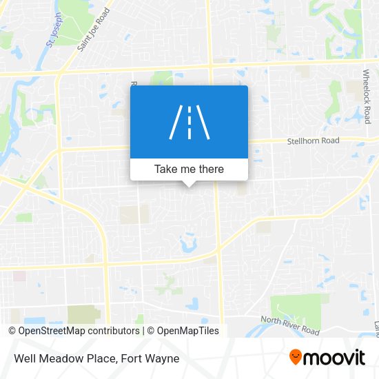 Mapa de Well Meadow Place