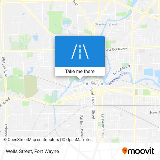 Mapa de Wells Street