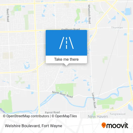 Welshire Boulevard map