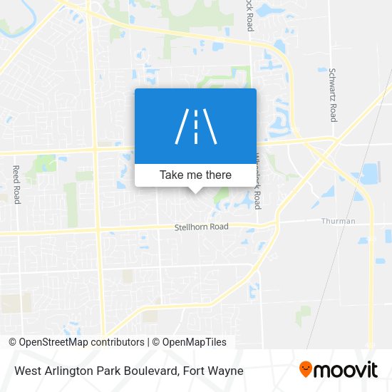 West Arlington Park Boulevard map