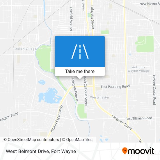 Mapa de West Belmont Drive