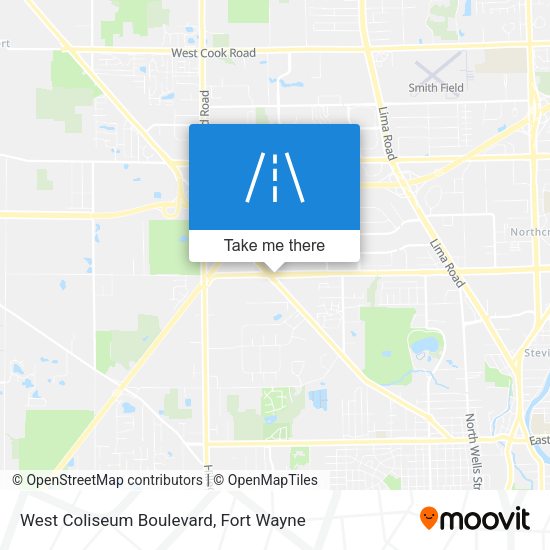 West Coliseum Boulevard map