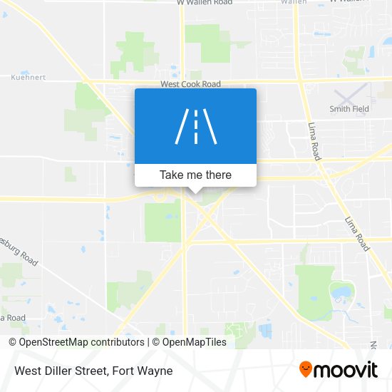 West Diller Street map