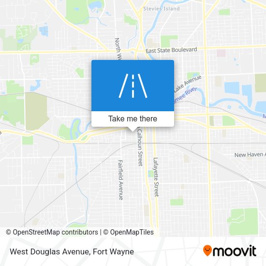 West Douglas Avenue map