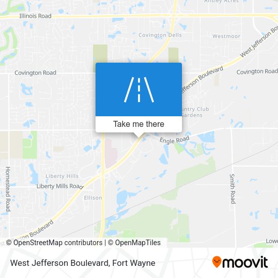 Mapa de West Jefferson Boulevard