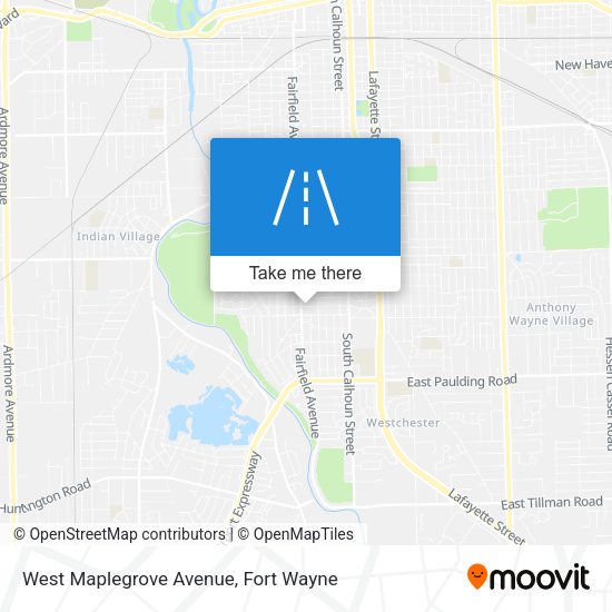 Mapa de West Maplegrove Avenue