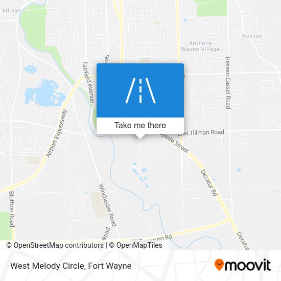 West Melody Circle map