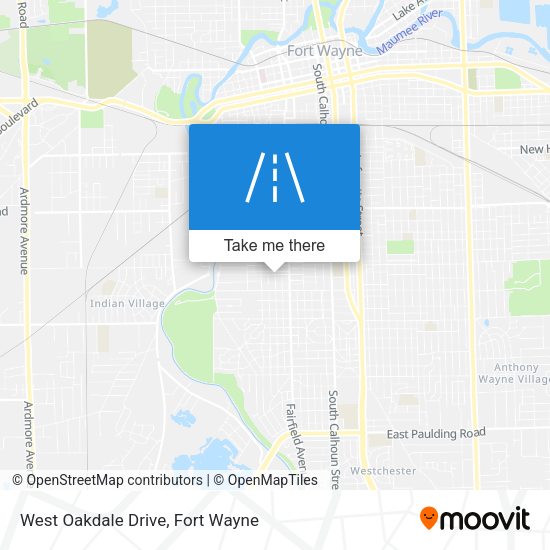 West Oakdale Drive map