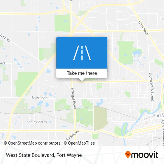 West State Boulevard map