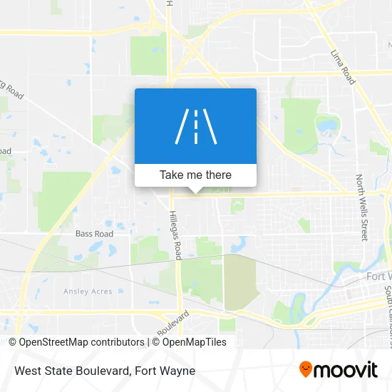 West State Boulevard map