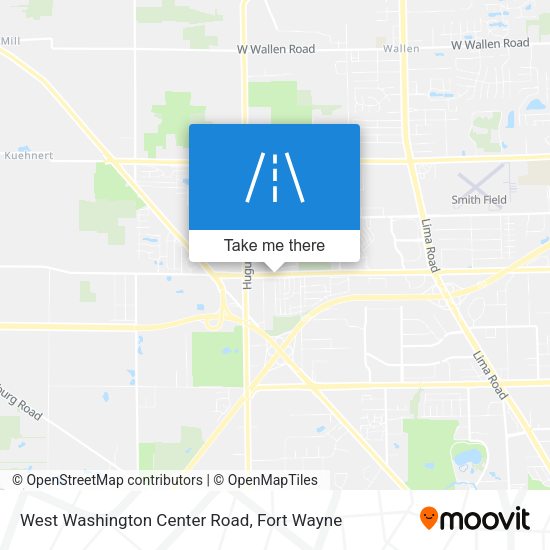 Mapa de West Washington Center Road