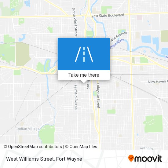 West Williams Street map