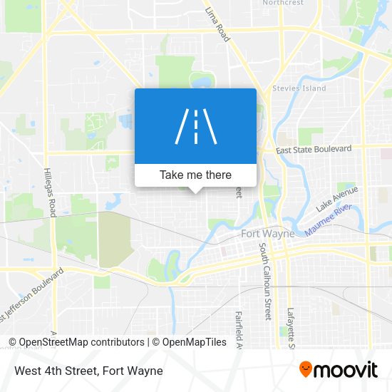 West 4th Street map