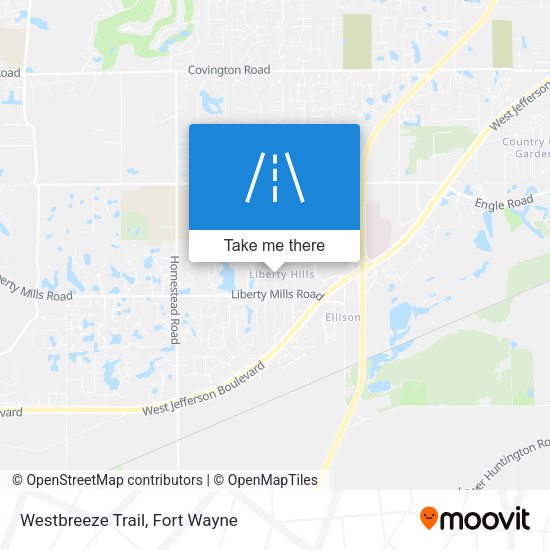 Westbreeze Trail map