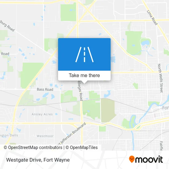 Westgate Drive map