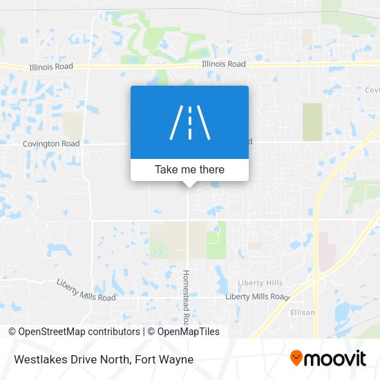 Westlakes Drive North map
