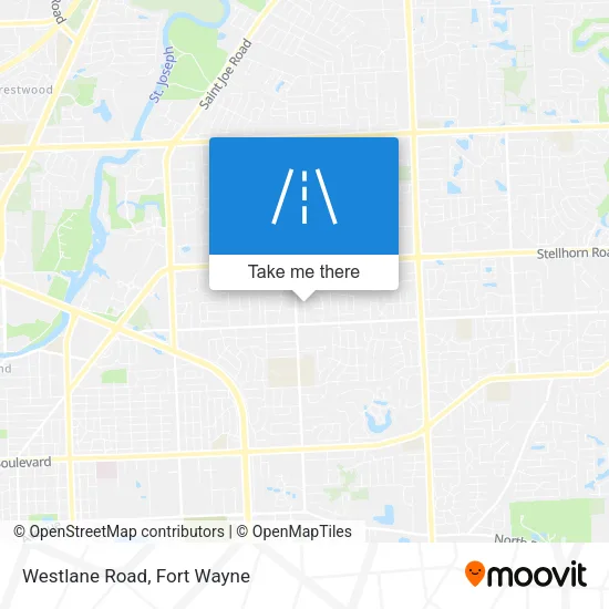 Westlane Road map