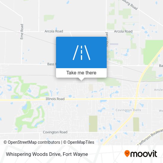 Whispering Woods Drive map