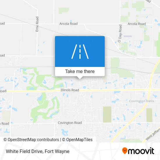 White Field Drive map