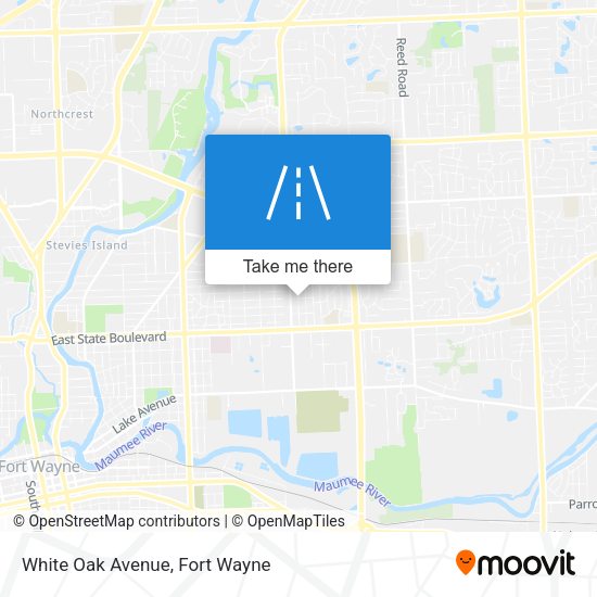 White Oak Avenue map