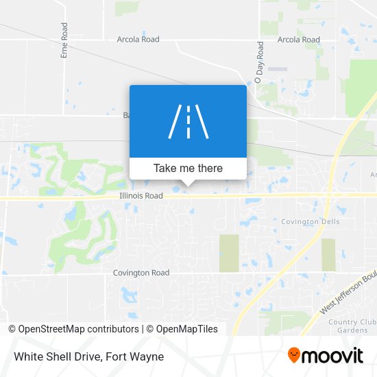 White Shell Drive map