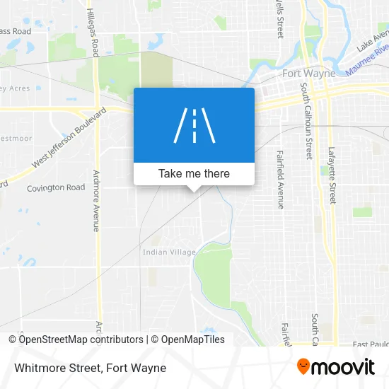 Whitmore Street map