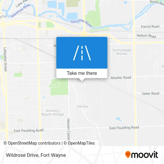 Wildrose Drive map
