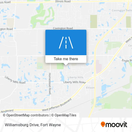 Williamsburg Drive map