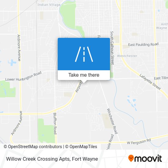 Willow Creek Crossing Apts map