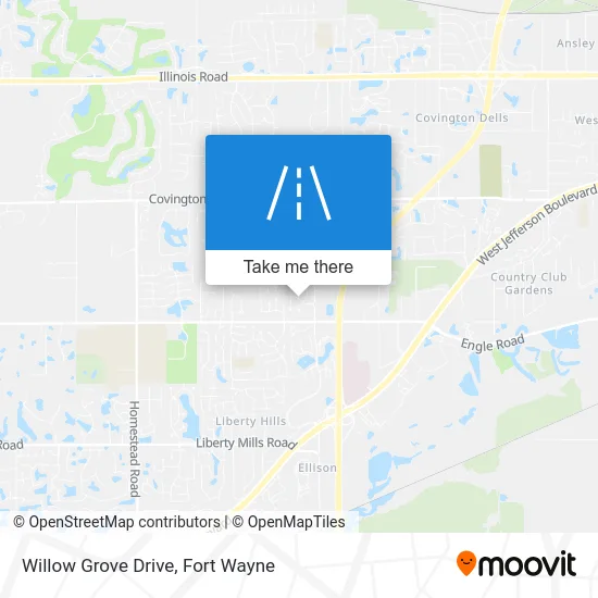 Willow Grove Drive map