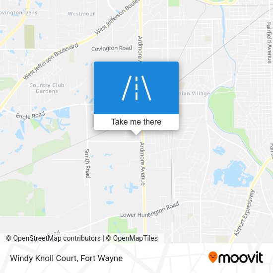 Windy Knoll Court map