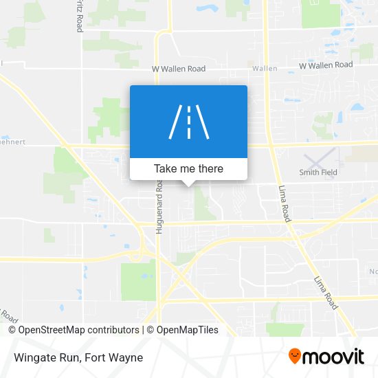 Mapa de Wingate Run