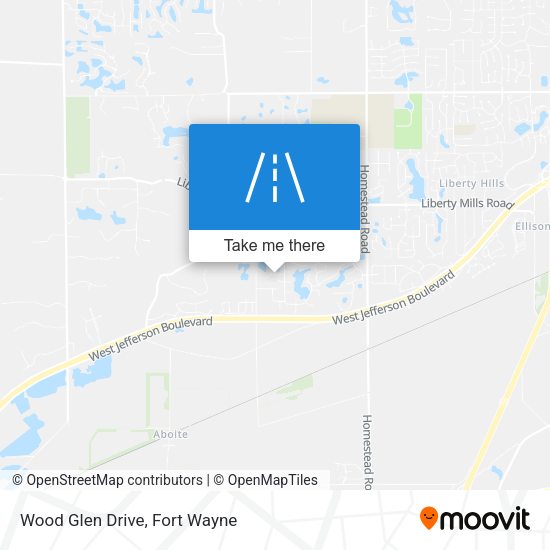 Wood Glen Drive map