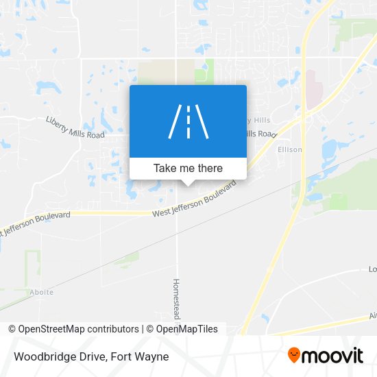Woodbridge Drive map