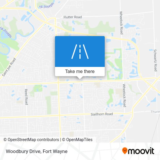Mapa de Woodbury Drive