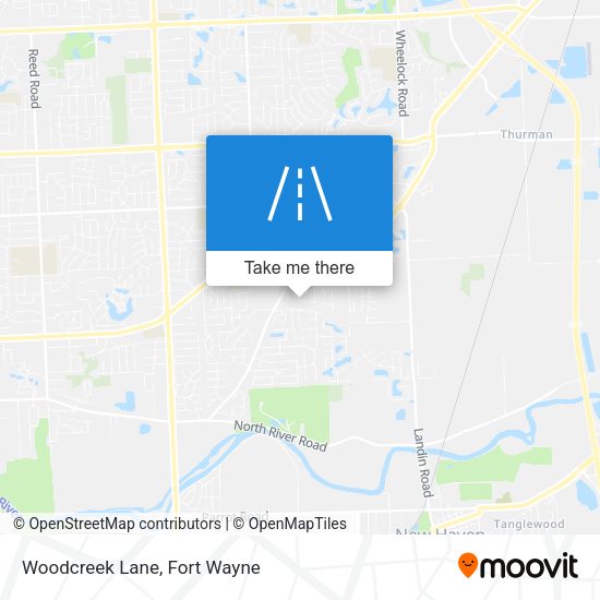 Woodcreek Lane map