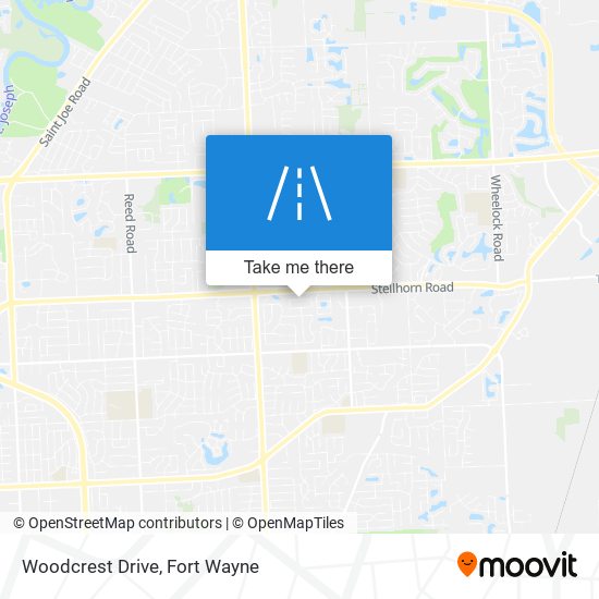 Woodcrest Drive map