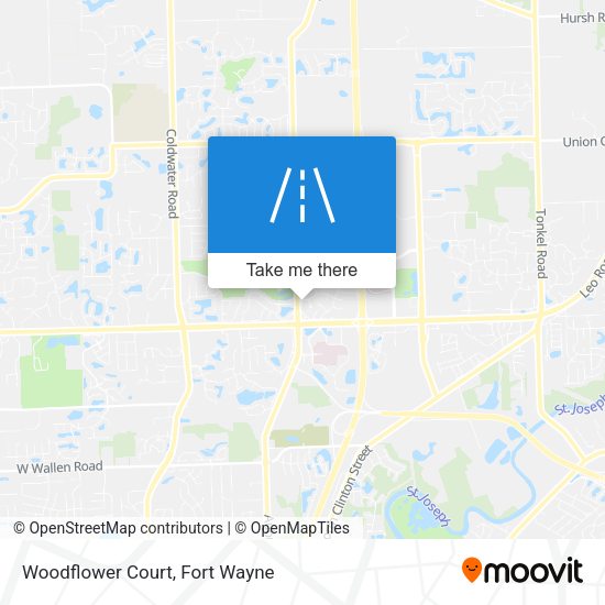 Woodflower Court map