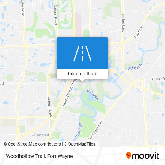 Mapa de Woodhollow Trail
