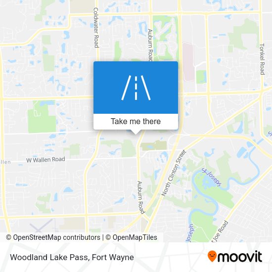 Mapa de Woodland Lake Pass