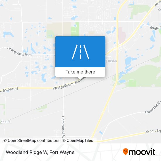 Woodland Ridge W map
