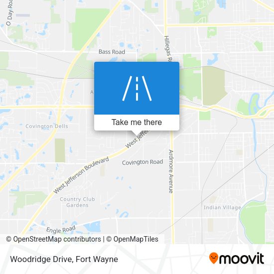 Woodridge Drive map