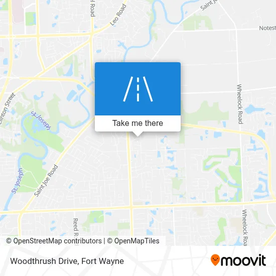Woodthrush Drive map