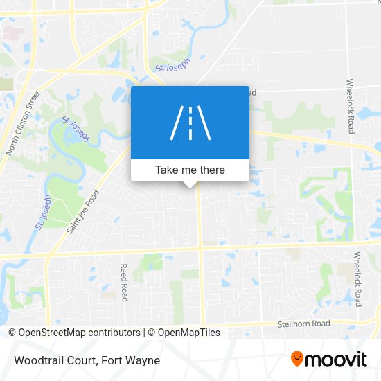 Mapa de Woodtrail Court