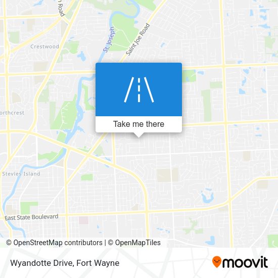 Mapa de Wyandotte Drive